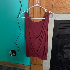 Zyia Maroon Swirl In The Back Tank